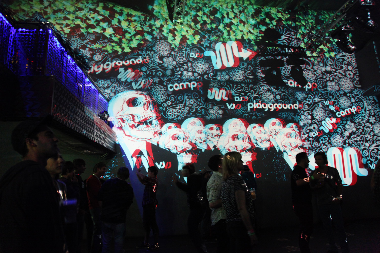 Live Visuals der Mainstage beim Playground AV Festival in der Sakog – MODULUX, Aufnahme 10